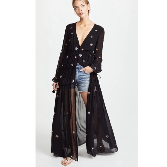 Rococo Sand Dresses & Skirts - Rococo Sand black Astral star embellished dress